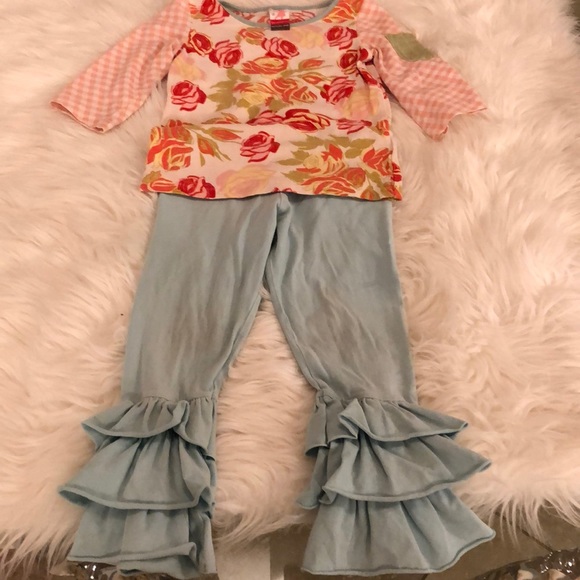 MATILDA JANE 3/4 SLEEVE SHIRT SZ 2 & PANT SZ 4